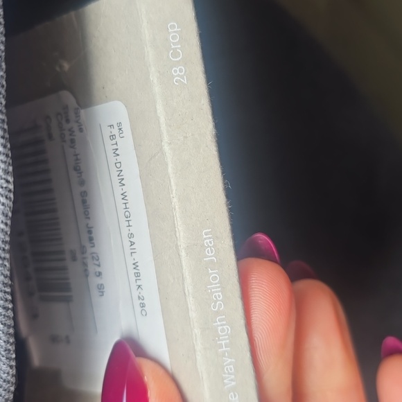 Everlane The Way-High Sailor Jean Coal Black 28 Crop Straight Leg - Picture 8 of 10